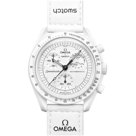 NIB OMEGA X Swatch Snoopy Mission to the Moonphase White - Picture 16 of 16